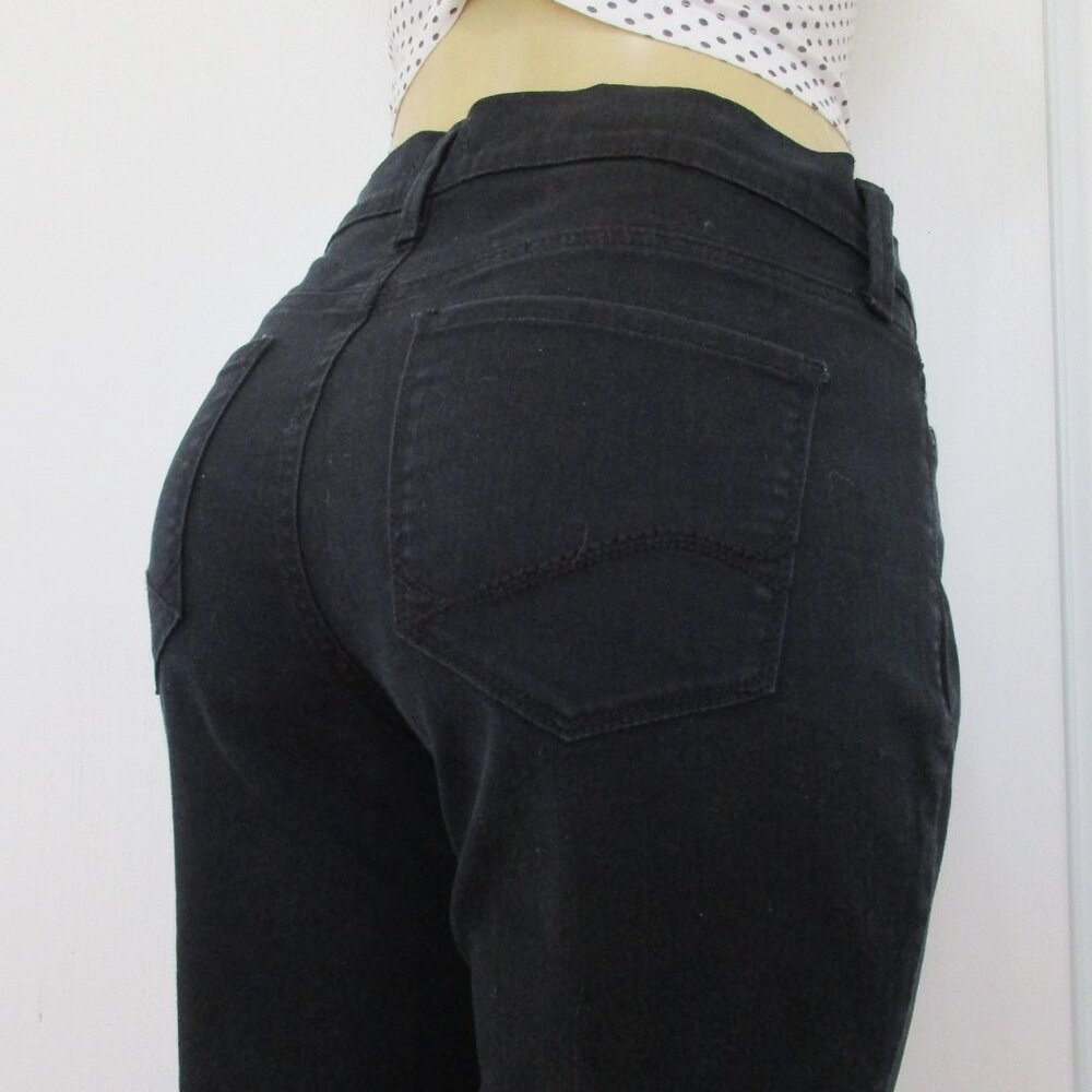 NYDJ Jeans Size 8 Black Ariel Crop Denim